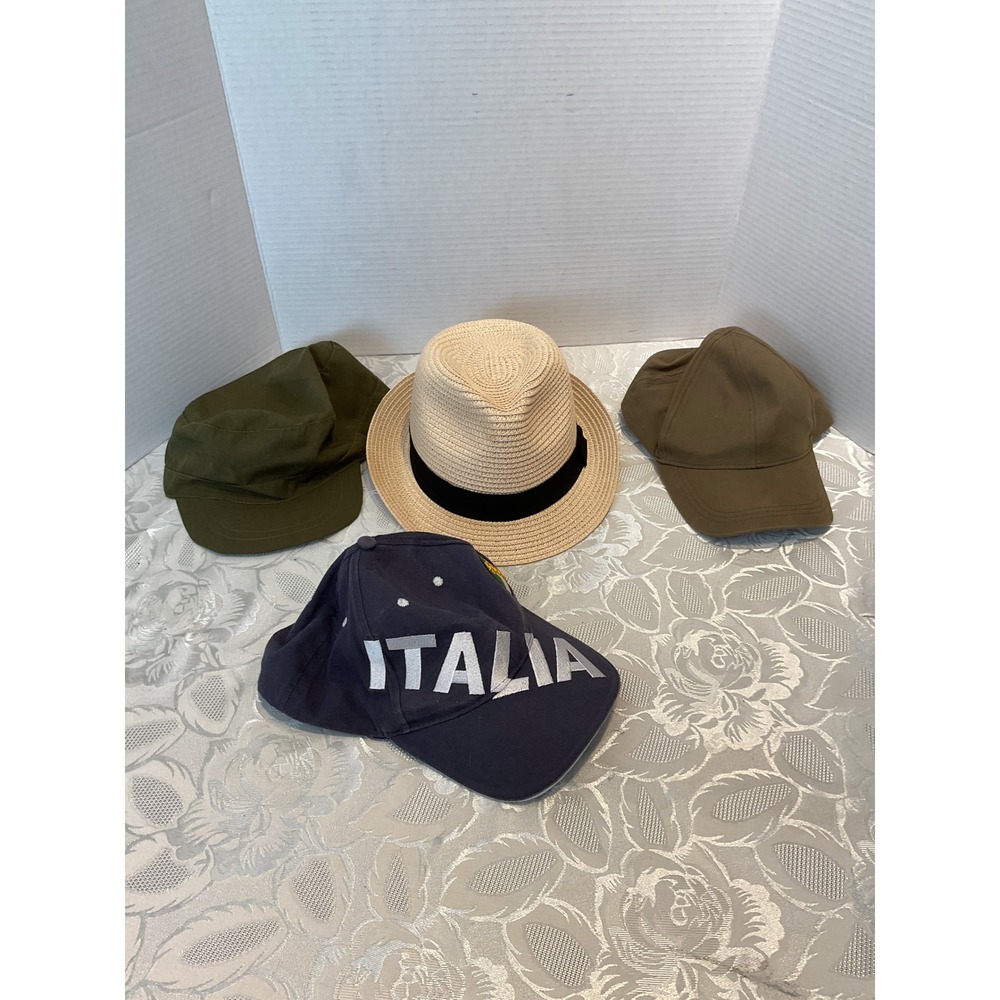 Unbranded Italia Baseball Cap Mens OSFM Navy Blue Good Embroidered Flag Hat